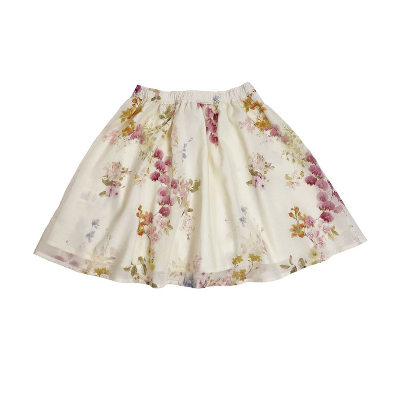 Girls Serena Skirt - Floral - My Little J