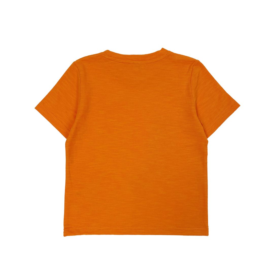 Boys SS Crew Neck Print Tee - Train Rails - My Little J
