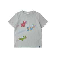 Boys SS Crew Neck Print Tee - Planes - My Little J