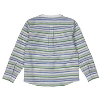 Boys LS Bank Collar Stripy Shirt - My Little J