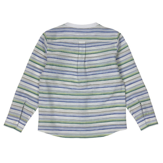 Boys LS Bank Collar Stripy Shirt - My Little J