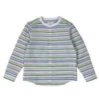 Boys LS Bank Collar Stripy Shirt - My Little J