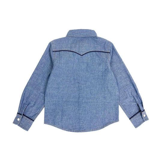 Boys LS Western Indigo Shirt - My Little J
