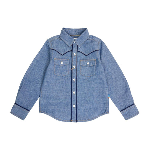 Boys LS Western Indigo Shirt - My Little J