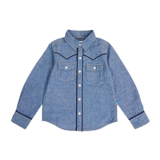 Boys LS Western Indigo Shirt - My Little J