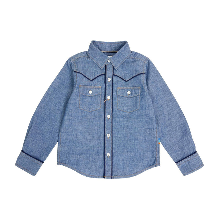 Boys LS Western Indigo Shirt - My Little J