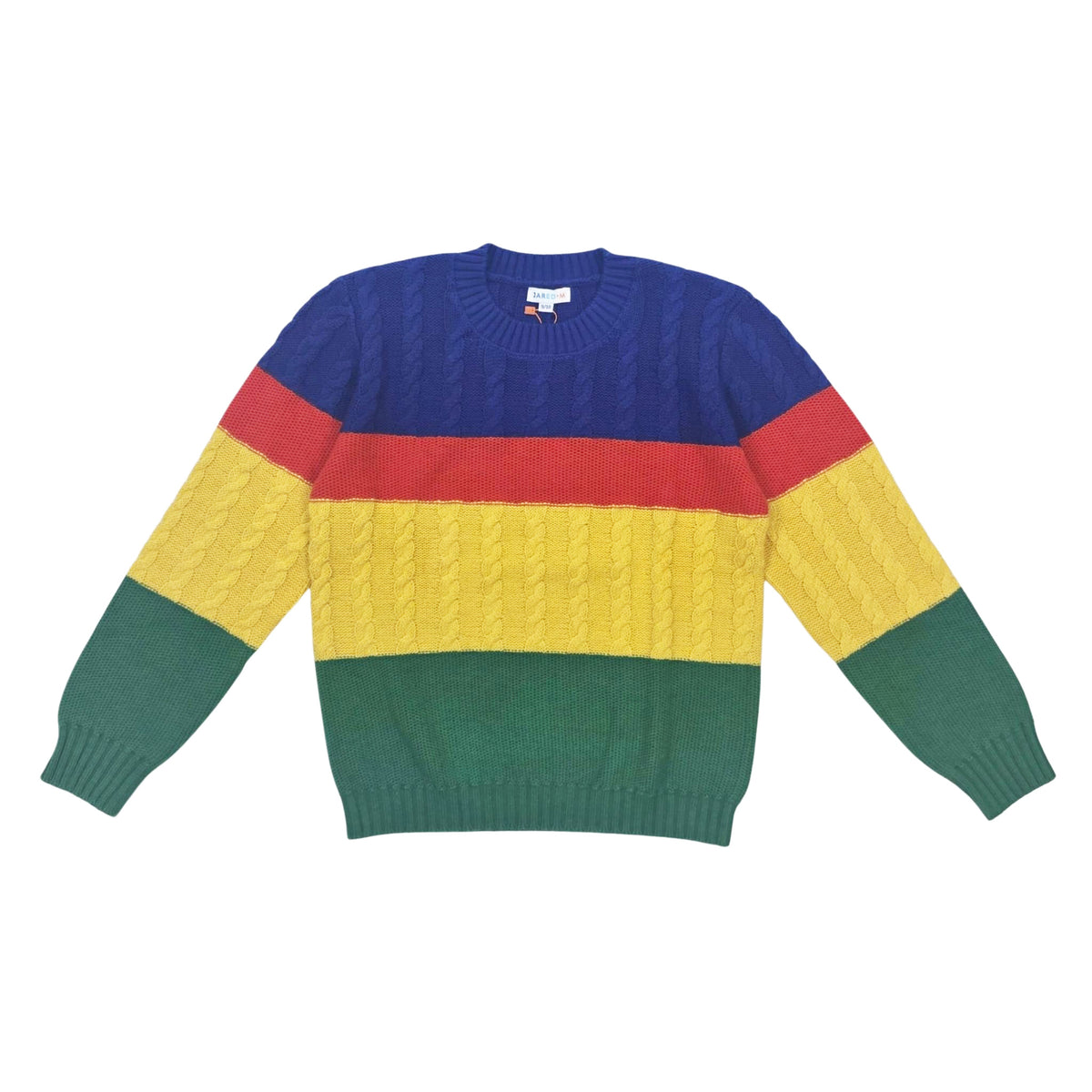 Boy's Merino Wool Blend Color Stripes Sweater