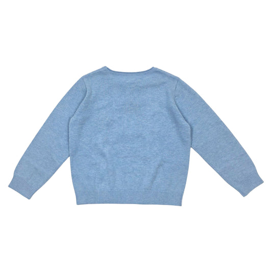 Girl's Merino Wool Blend Coral Embriodary Sweater