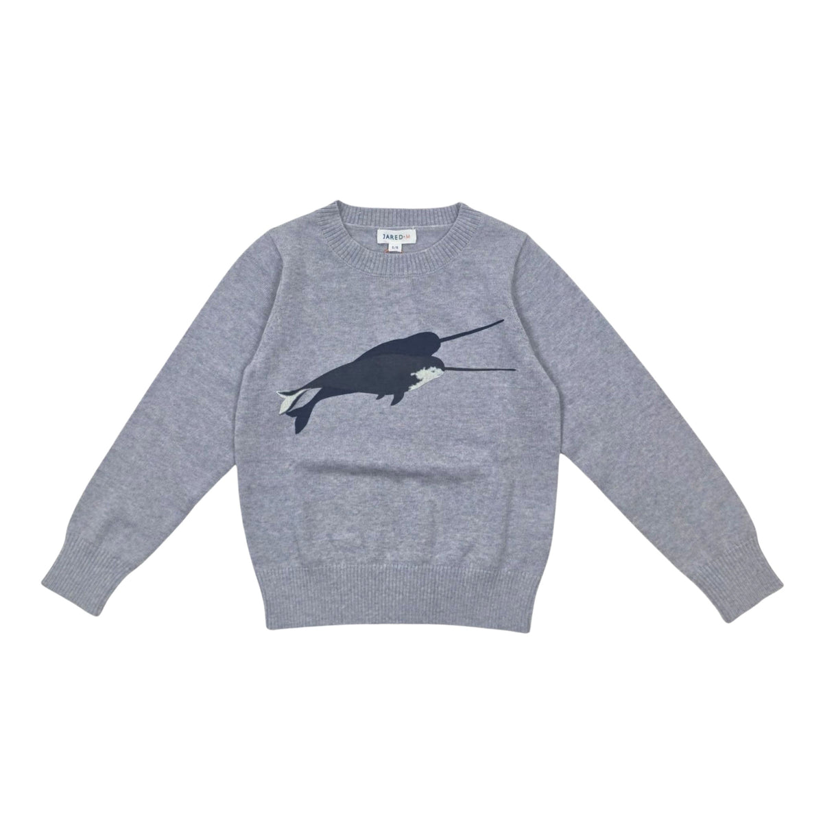 Boy's Merino Wool Whale Sweater