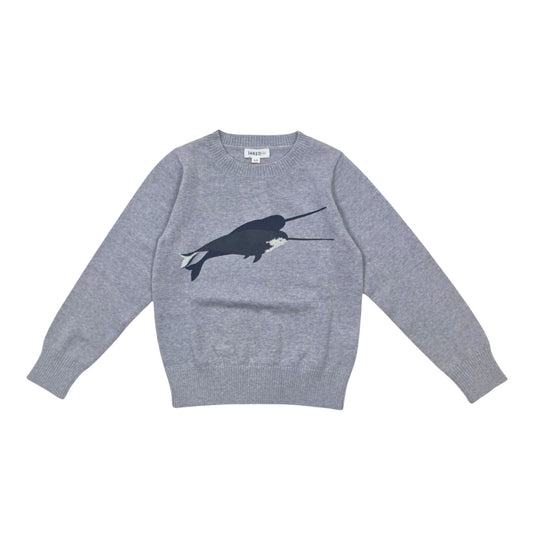 Boy's Merino Wool Whale Sweater
