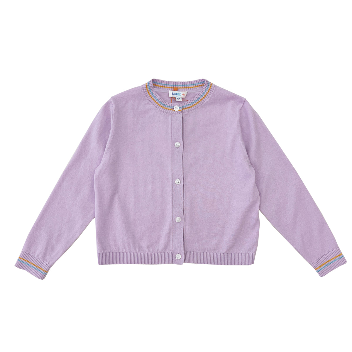 Girl's LS Crew Neck Cardigan