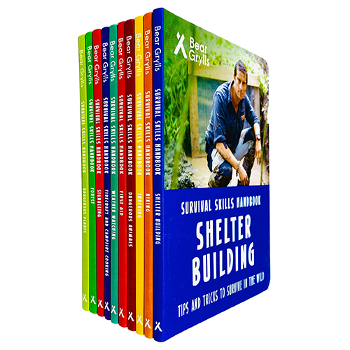 Bear Grylls Survival Skills Handbook Series 10 Books Collection Set - My Little J