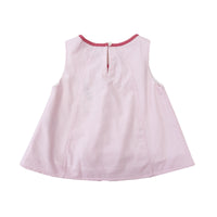 Girl's Sleeveless Piaid Top