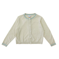 Girl's LS Crew Neck Cardigan