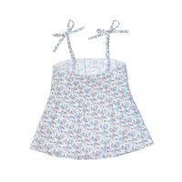 Girl's Woven Floral Print Tiki Top