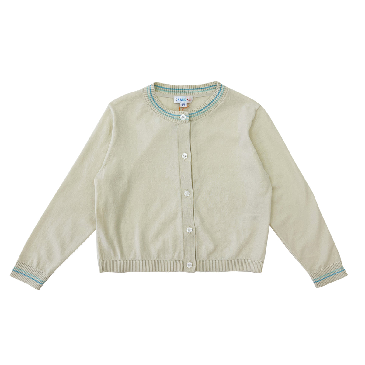 Girl's LS Crew Neck Cardigan