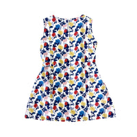 Girl's Floral Sleeveless Dress