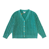 Girl's Cable Knit Cardigan