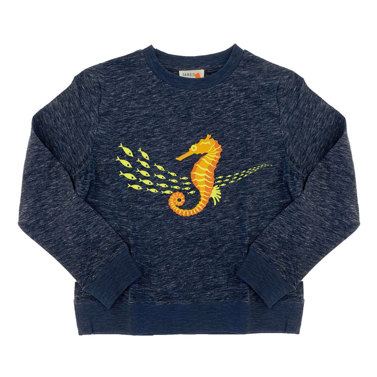 Boy's FW LS Knit Crew Neck with Seahorse  Print Tee - My Little J