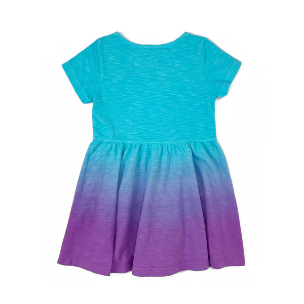 Girls SS Knit  Dip dye Dress
