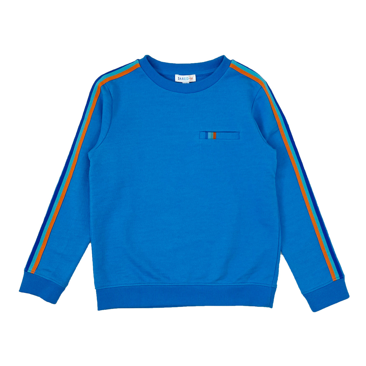 Boy's LS Knit Crew Neck with tape detail Pullover