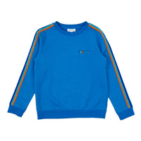 Boy's LS Knit Crew Neck with tape detail Pullover