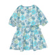 Girls 3/4 Sleeve floral Print Dress