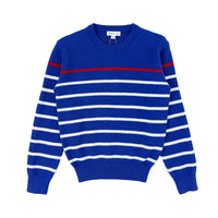 Boy's cotton color contrast stripe Sweater - My Little J