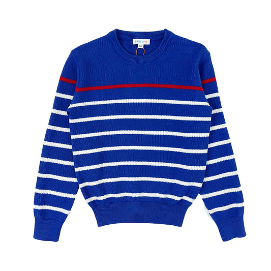 Boy's cotton color contrast stripe Sweater - My Little J