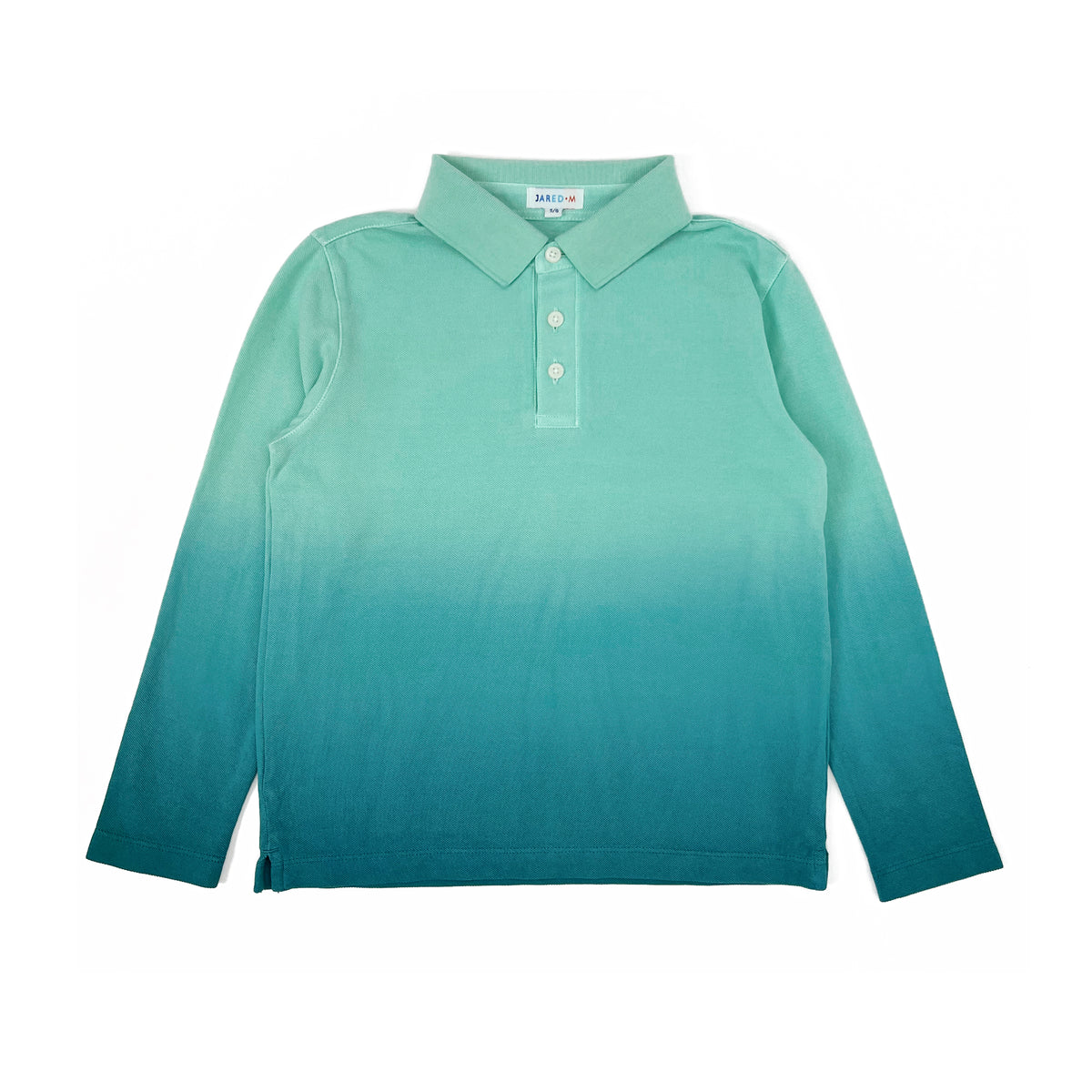 Boy's LS Flat Knit Dip dye Polo - My Little J
