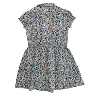 Girls SS floral Print Smocking Dress