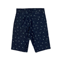 Boy's indigo twill  print Shorts