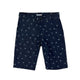 Boy's indigo twill  print Shorts