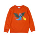 Boy's LS Knit Crew Neck Dragon Print Pullover