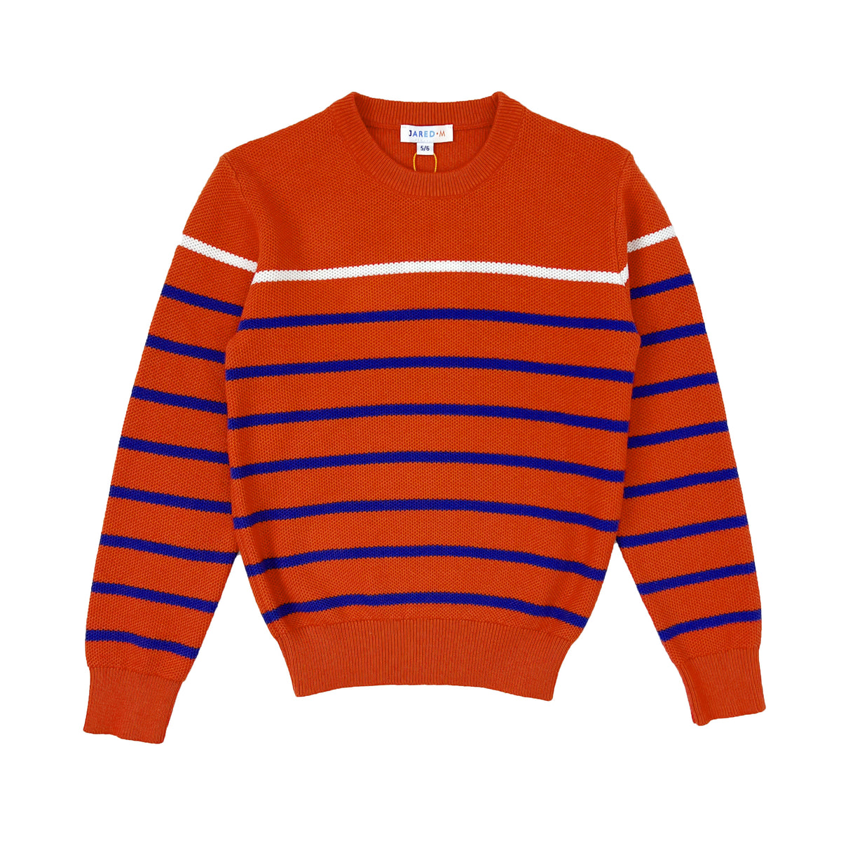 Boy's cotton color contrast stripe Sweater - My Little J