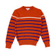 Boy's cotton color contrast stripe Sweater - My Little J