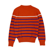 Boy's cotton color contrast stripe Sweater - My Little J
