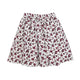 Girl's White floral Print Skirt