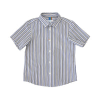 Boy's SS Spread Collar Stripe Shirt