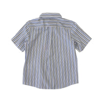 Boy's SS Spread Collar Stripe Shirt