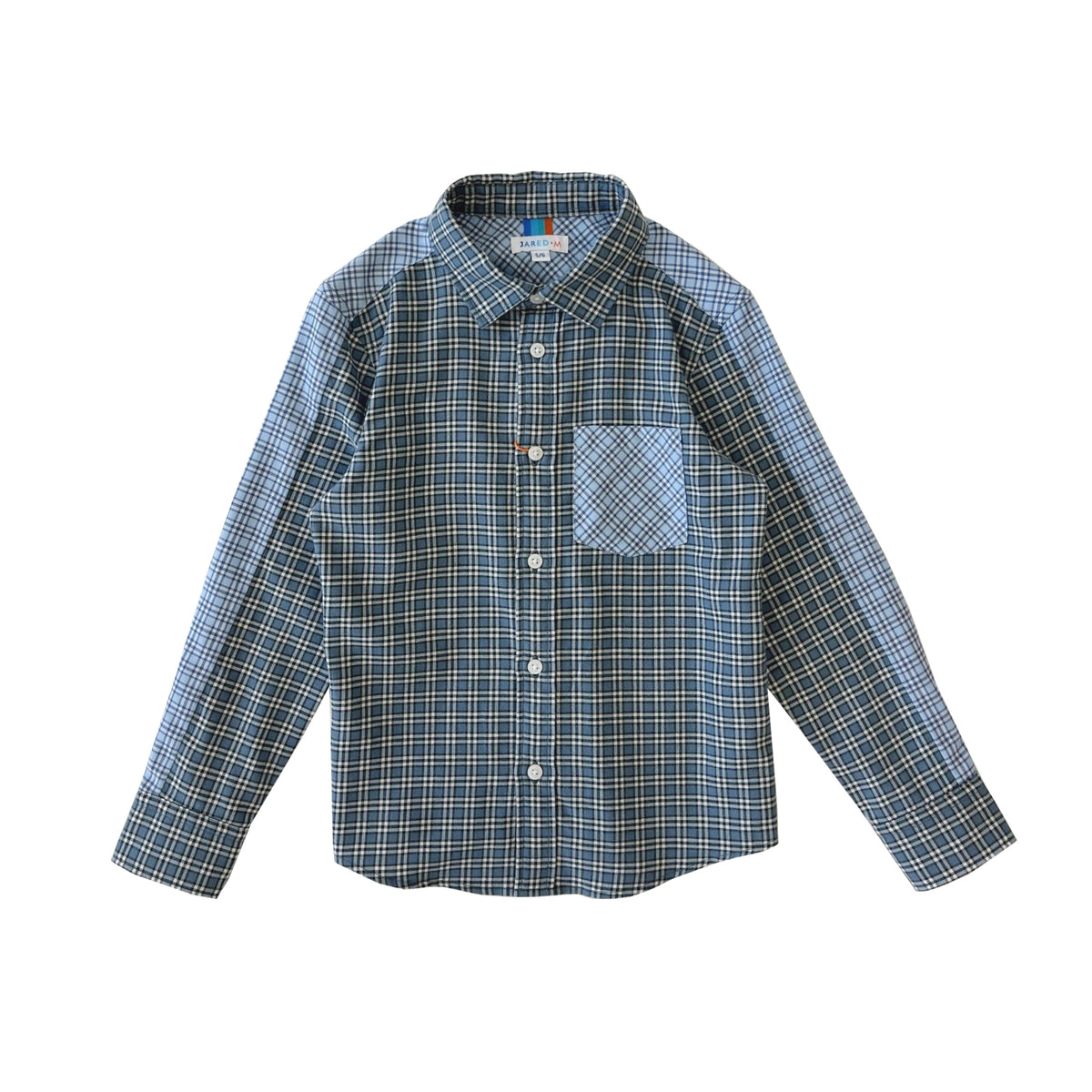 Boy's LS Spread Collar Mixed Plaid Shirt - My Little J