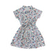 Girl's Floral Shirt Dress