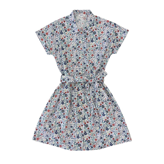 Ladies Floral Shirt Dress - My Little J