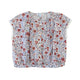 Girls SS floral Print with Lace detail Top