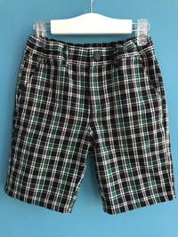 Boy's Basic Plaid Slim Shorts