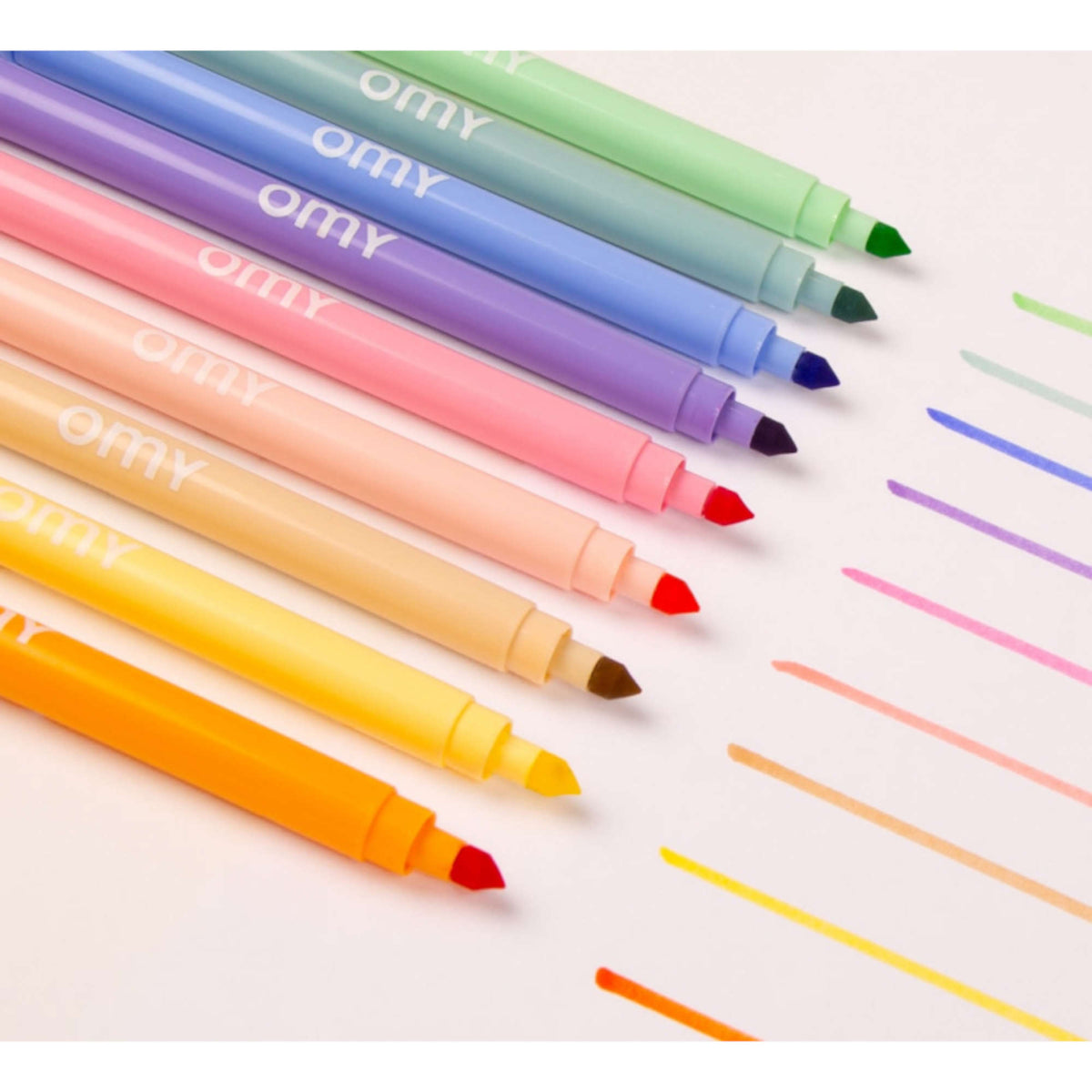 Pastel Markers - 9 double tip