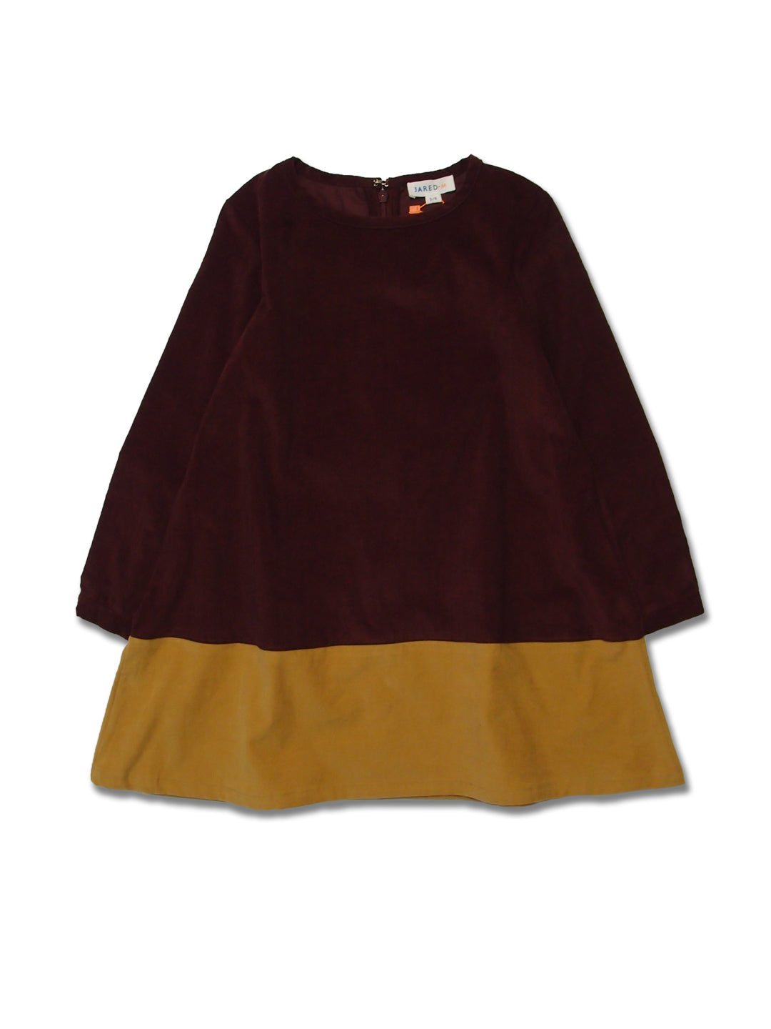 Girl A Line Contrast Detail Dress