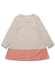 Girl A Line Contrast Detail Dress