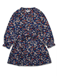Girl LS Ruffle Front Dress