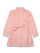 Girl LS Ruffle Half Placket Dress